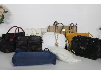 Group Lot Of Nine Handbags