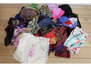 Group Lot Of Silk Scarves