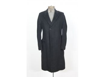 Vicuna Black Cashmere Mens Coat