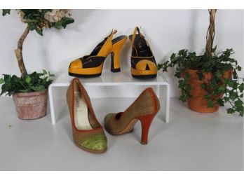 Pair Of Vintage Prada Shoes Size-6/6 1/2