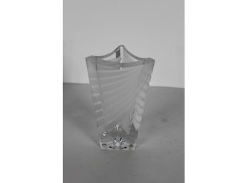Vintage MIKASA 'Curtain Call' Triangle Vase 7 1/2'H