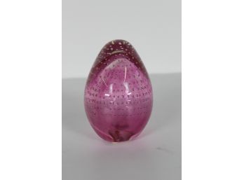 Large Purple Egg Paperweight