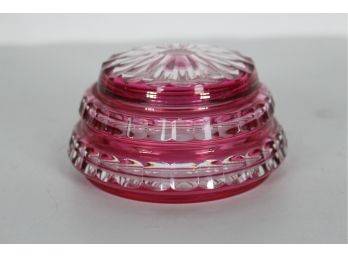 Bohemian Ruby Red/Clear Jewelry Box