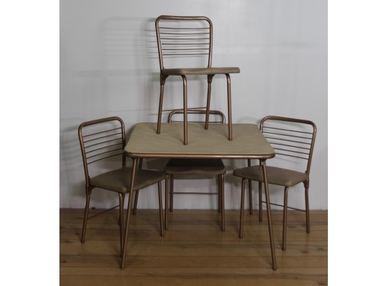 Vintage Cosco Folding Chairs And Folding Table