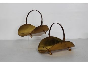 2 Small Brass Baskets