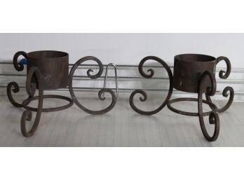 Pair Of Iron Stands