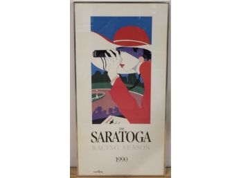 1990 The Saratoga Racing Season Poster