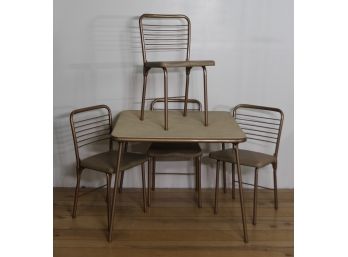 Vintage Cosco Folding Chairs And Folding Table
