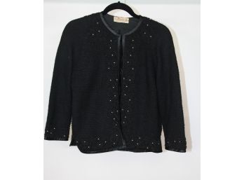 Alicetto Black  Wool And Beaded Sweater