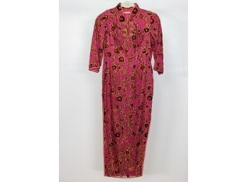 Vintage Pink PSYCHEDELIC Asian Dress