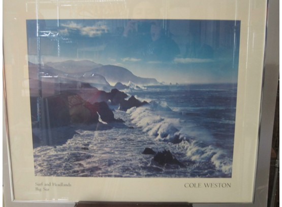 Cole Weston -Surf And Headlands Big Sur Print