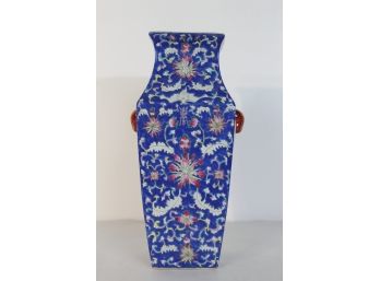 Blue And White Oriental Vase