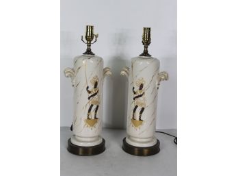 Pair Of Mid-Century Lamps