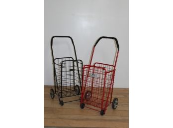 Two Small Shopping Carts