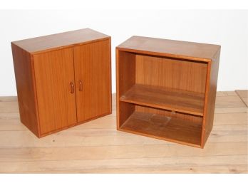 Pair Of Bookcase And Storage Stands