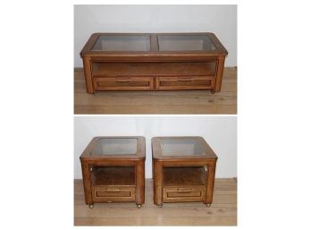 3pc Coffee Table & End Table Set