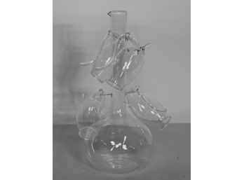 Borosilicate Glass Squirrel Style Cups   Pot Red Wine Decanter Set - Transparent