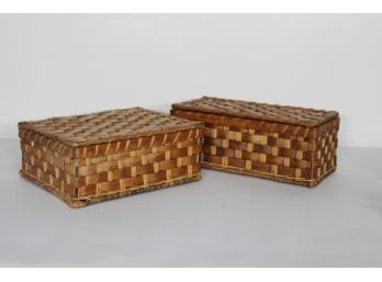 Two Wicker Boxes (2)