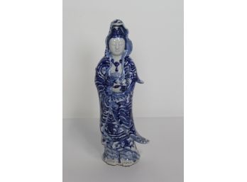 Blue & White Asian Figure 15' H