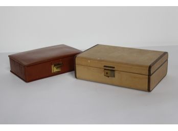 Two Vintage Jewelry Boxes