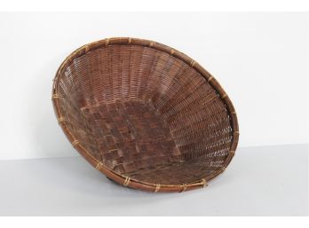 Vintage Large Bamboo Basket
