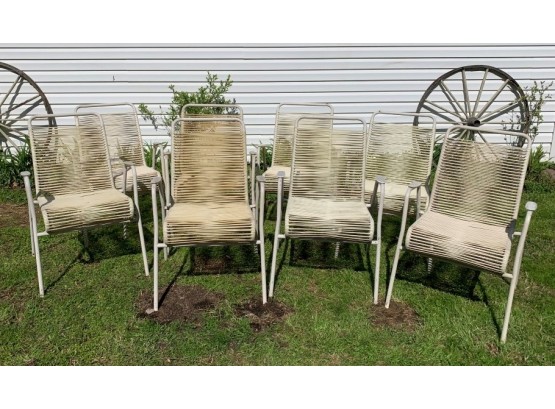 Vintage Mid Century Modern Patio Ames Aire Style  Chairs (8)