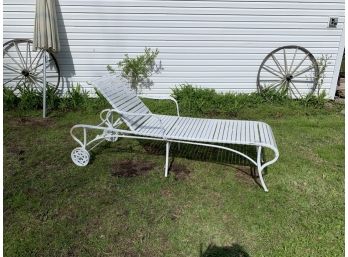 Vintage White Painted Lounge Chair