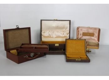 Group Lot Of Vintage Jewelry Boxes