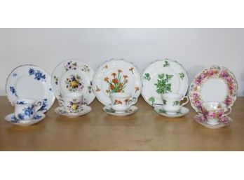 Group Lot Of Luncheon Sets (5 Sets)