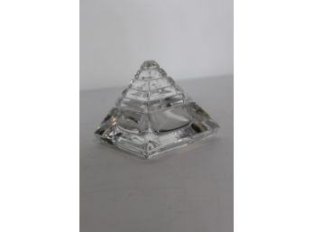 Glass Pyramid Lidded Box