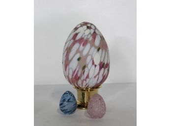 Boda Glass CONFETTI Egg Figurine Monica Backstrom Pre Kosta Sweden (3)