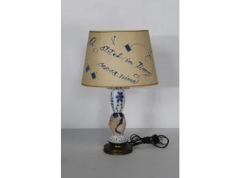 Vintage Porcelain Hand Lamp