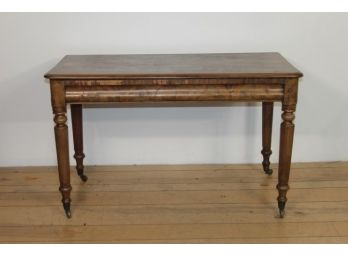 Burl Wood Veneer Table