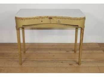 Vintage Vanity Table, Kidney Shape,( No Skirt )
