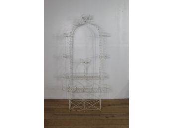 Antique Wire Tall Planter Stand