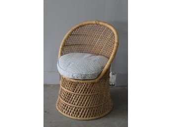 Single Rattan Barrel Chair
