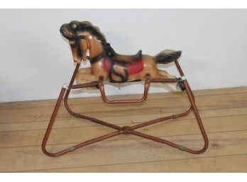 Vintage Kids Rocking Bouncy Horse Toy