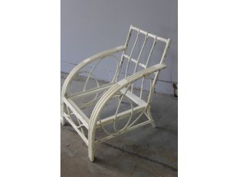 Single Antique  Wicker Chair ( No Cushion) #7
