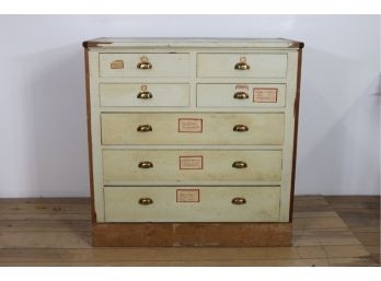 Painted Storage Cabinet 7 Drawers