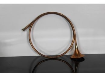 Copper And Brass Trim English Horn - Copper Wall Decor