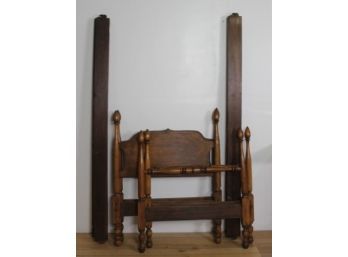 Antique Pair Twin Poster Beds