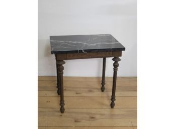 Metal Base & Marble Top Stand