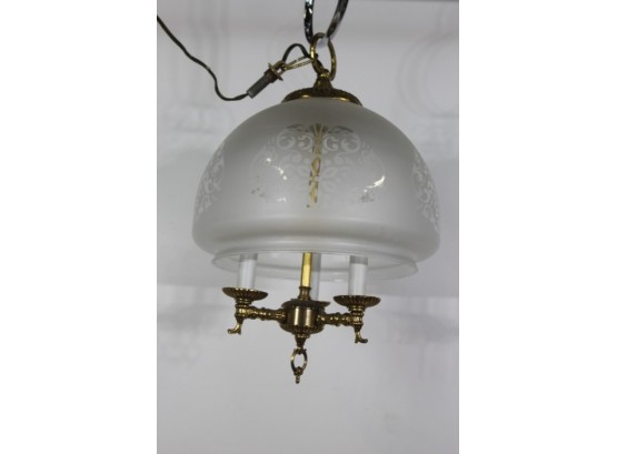 Brass Dome Light Fixture