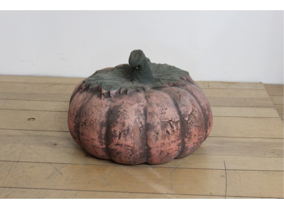 Large Pottery Pumpkin