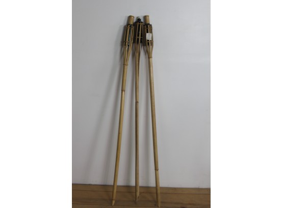 3 Bamboo Tiki Torch