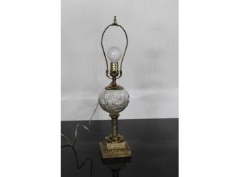 Single Round Glass Lamp