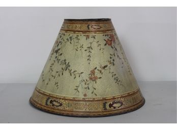 Large Metal Lamp Shade-Hand Painted 16'H X 20 1/2'