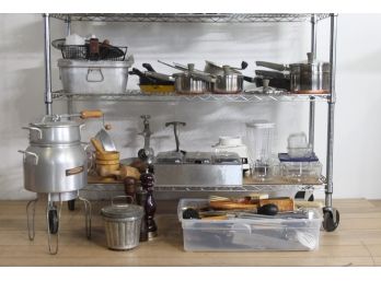 2 Shelf Lot -Kitchenware