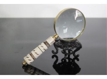 Magnifying Glass With A Carved Handle