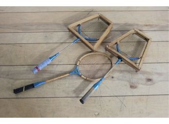 3 Vintage Badminton Racquet